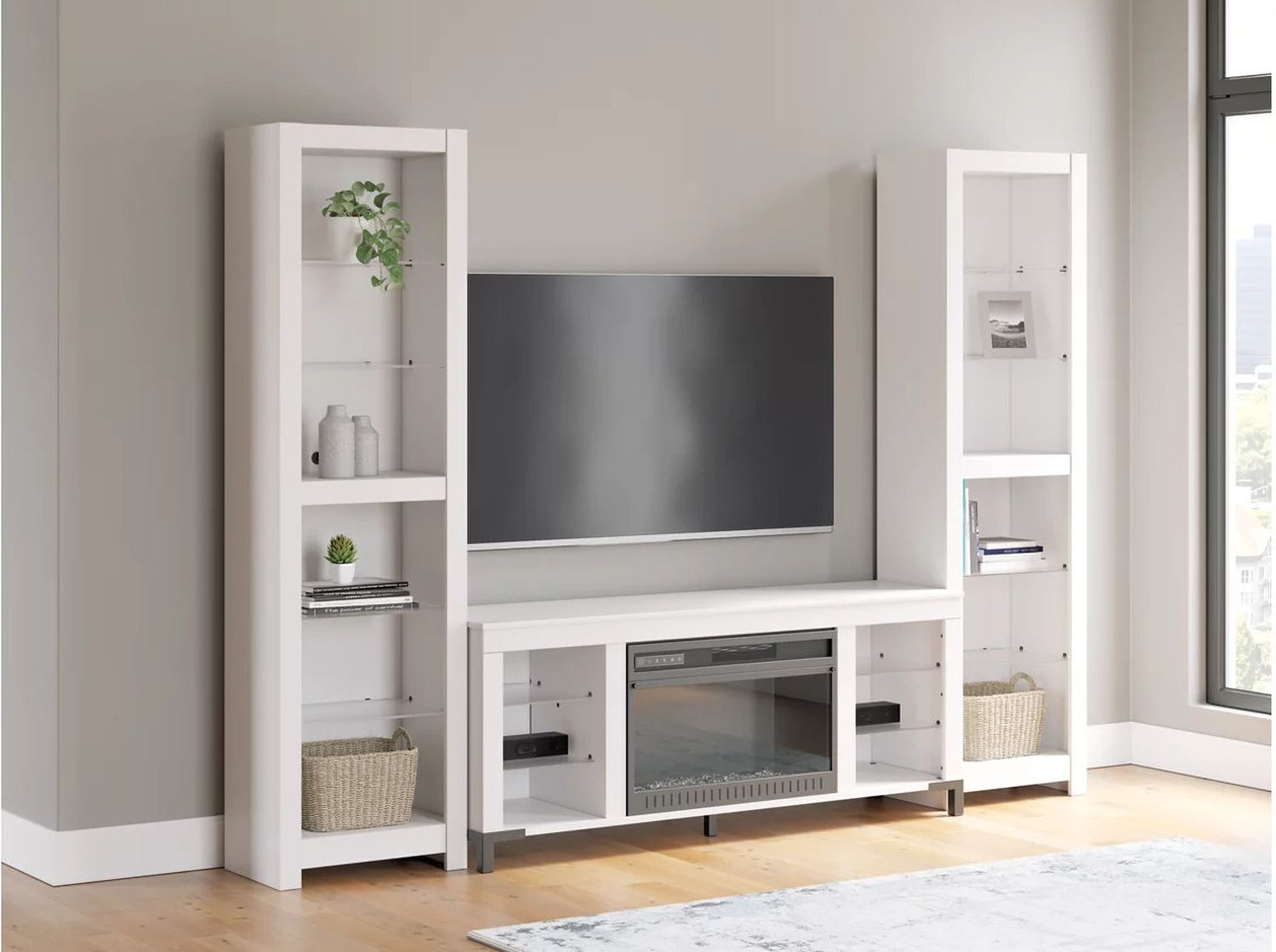 Brollevi 3-Piece Entertainment Center In White W2722W1