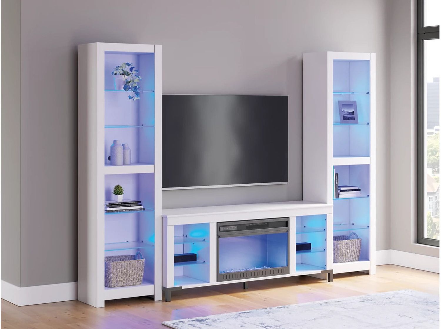 Brollevi 3-Piece Entertainment Center In White W2722W1