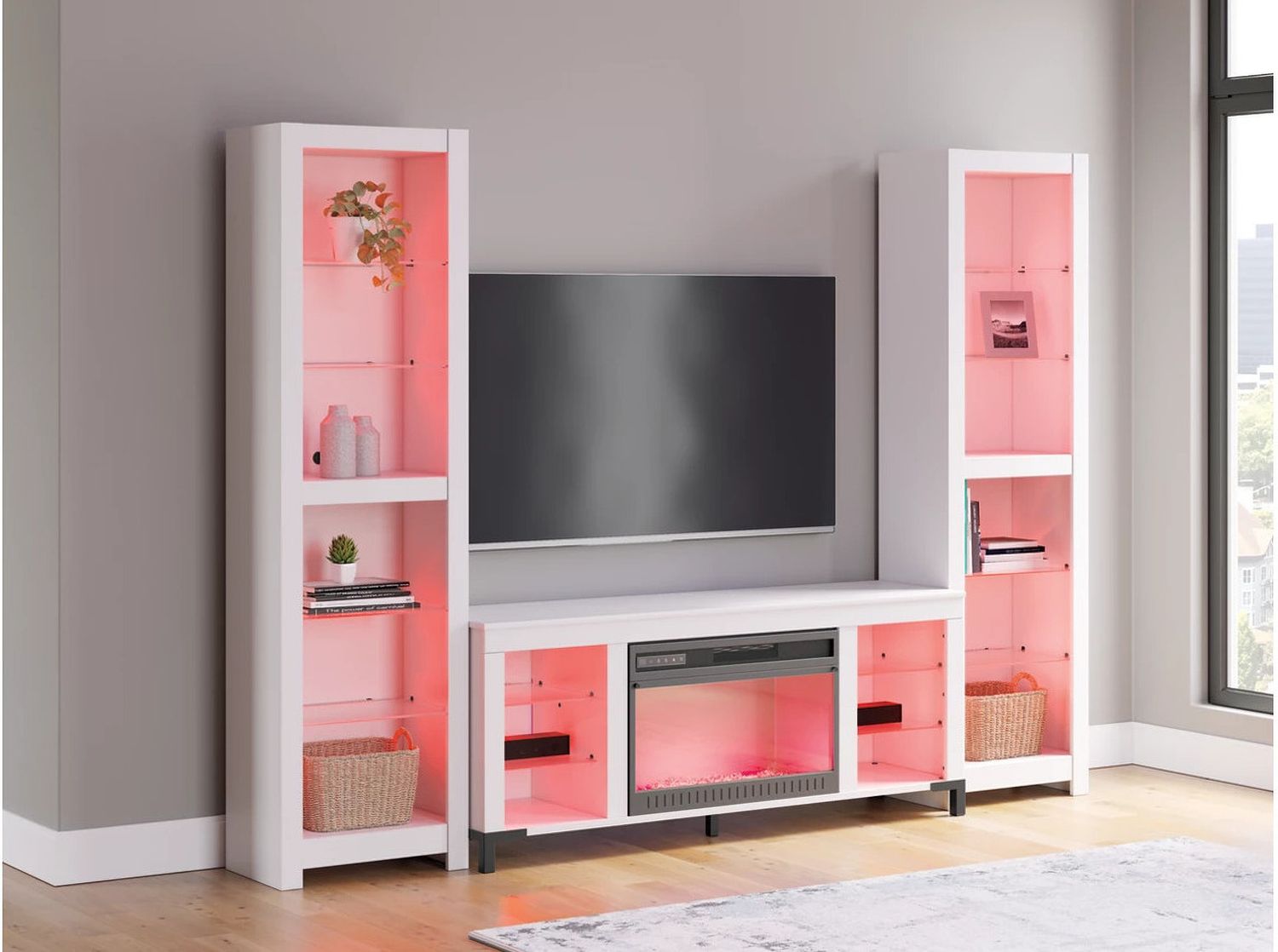Brollevi 3-Piece Entertainment Center In White W2722W1