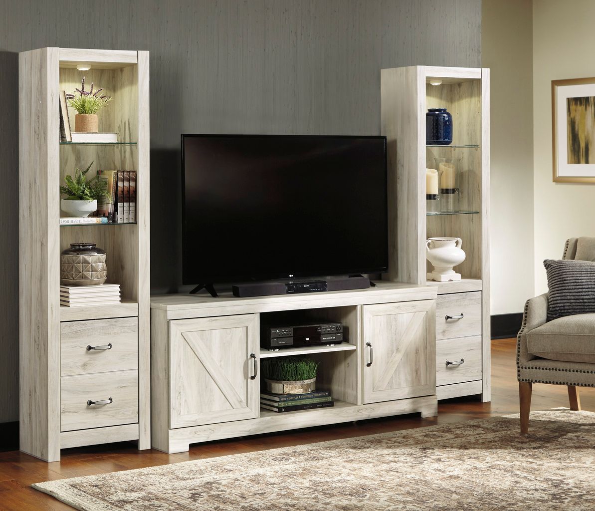 Bellaby Whitewash Similar To Ew0331-168 TV Stand W33168