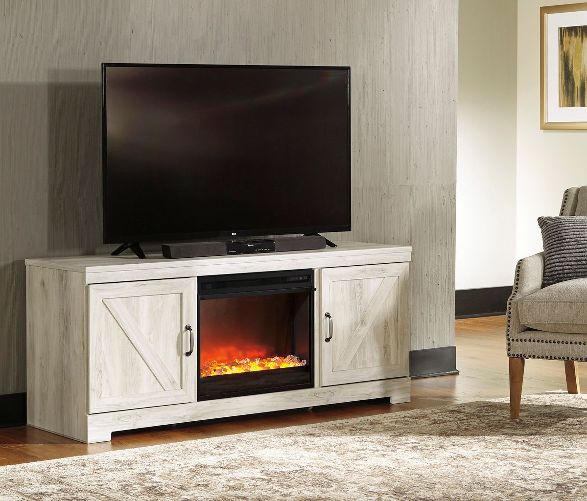 Bellaby Whitewash Similar To Ew0331-168 TV Stand W33168