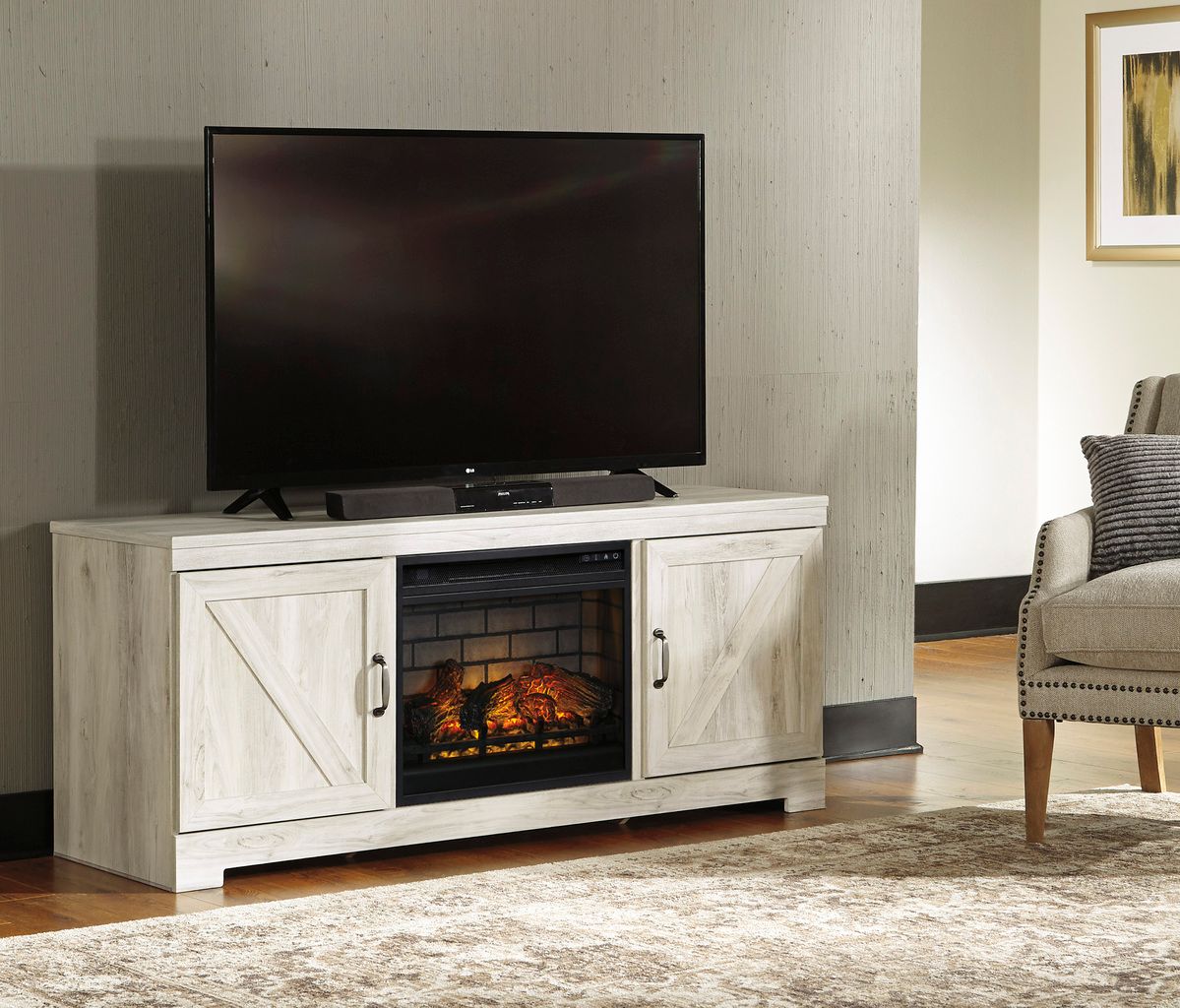 Bellaby Whitewash Similar To Ew0331-168 TV Stand W33168