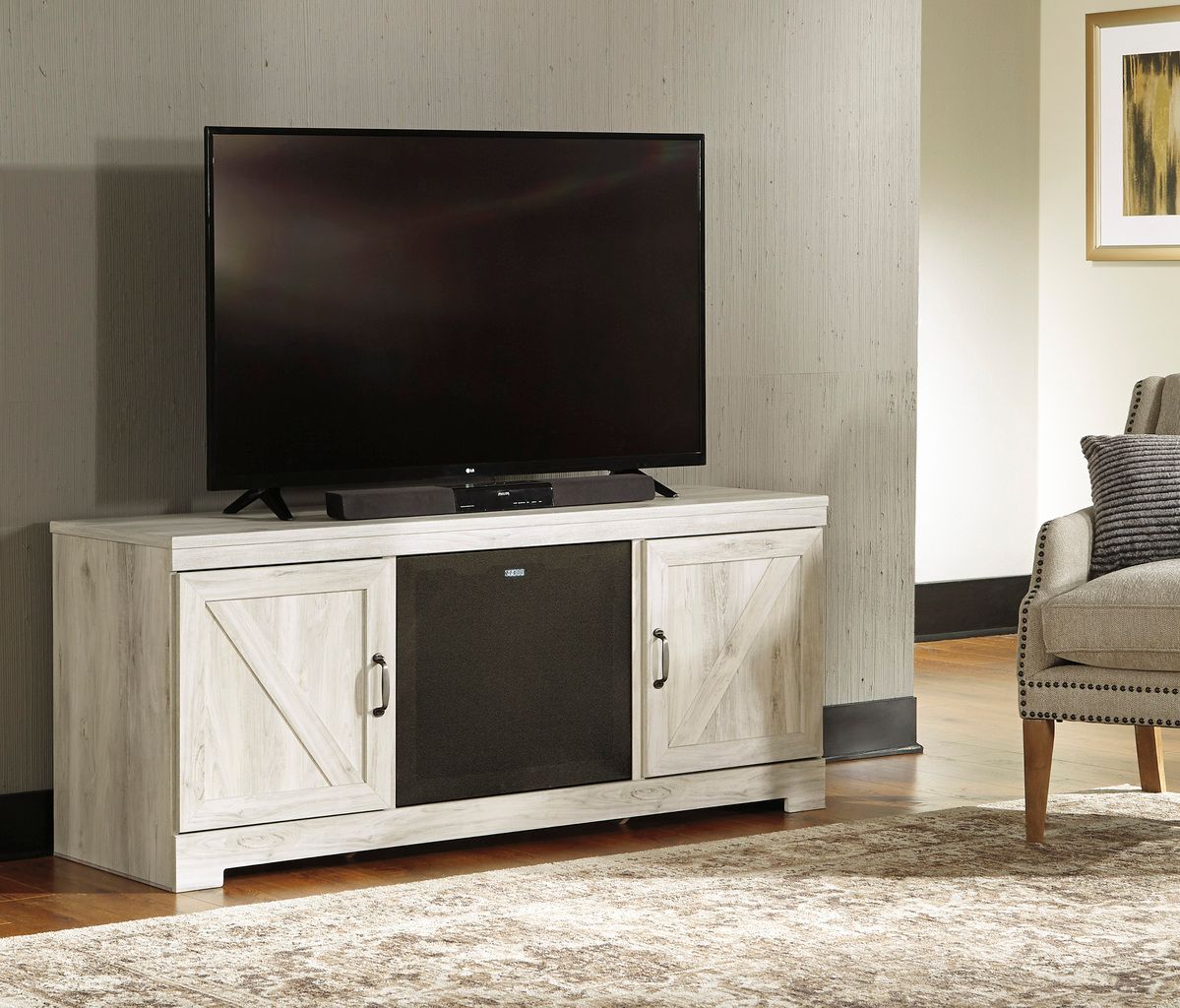Bellaby Whitewash Similar To Ew0331-168 TV Stand W33168