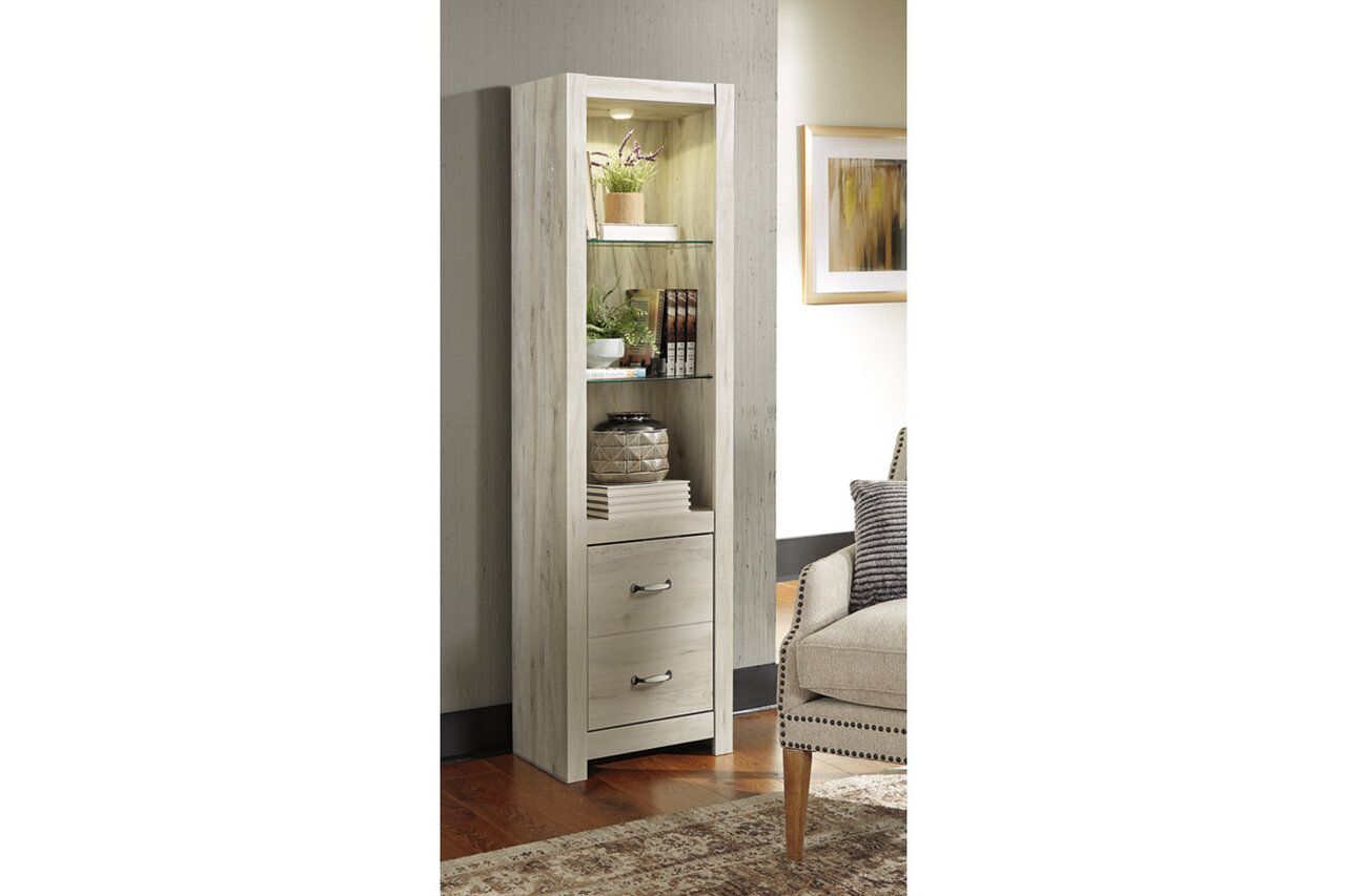 Bellaby 4-Piece Entertainment Center with Fireplace In White Wash W331W5