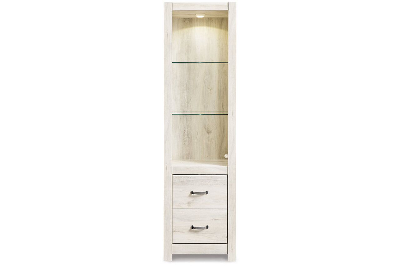 Bellaby 4-Piece Entertainment Center with Fireplace In White Wash W331W5