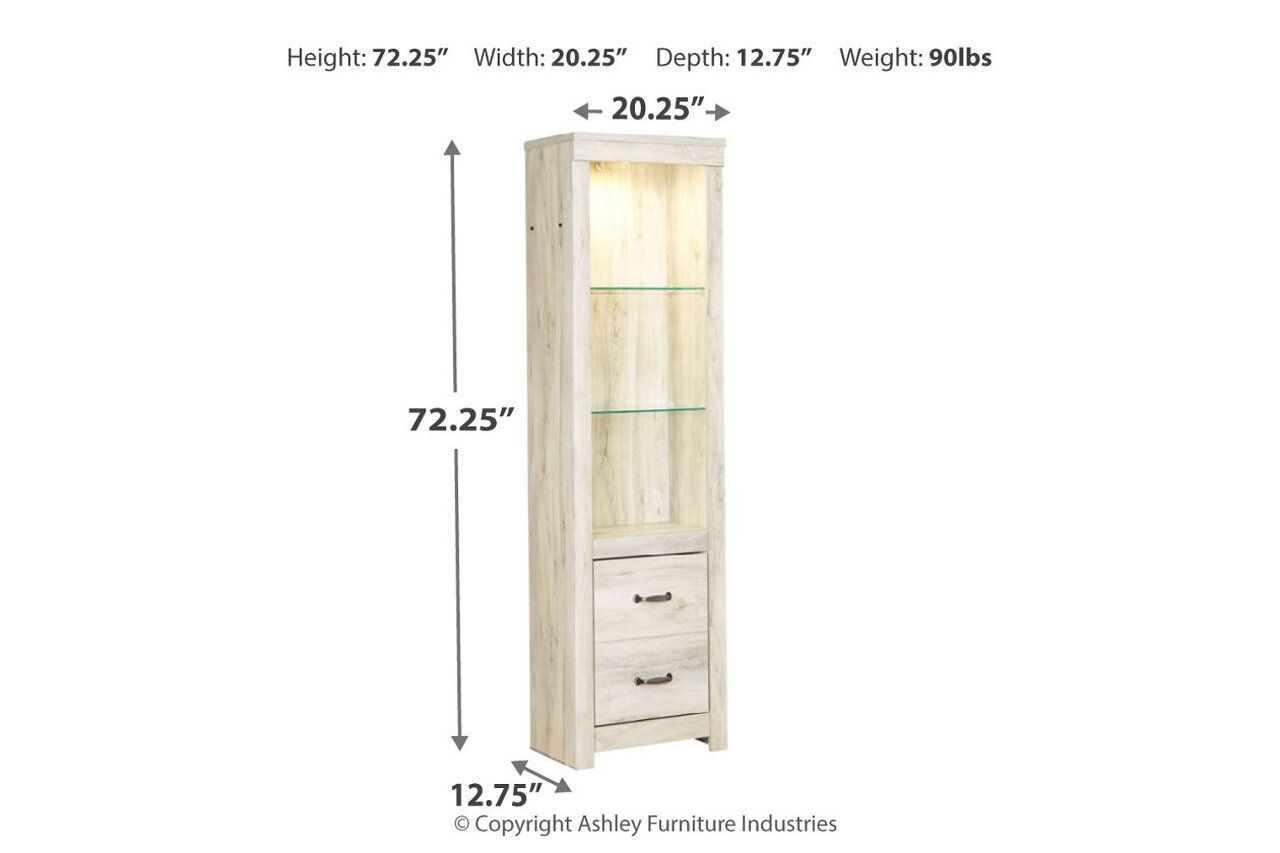 Bellaby 4-Piece Entertainment Center with Fireplace In White Wash W331W5
