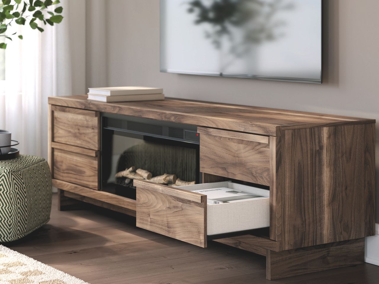 Zadilyn 72 Inch TV Stand In Brown W336768