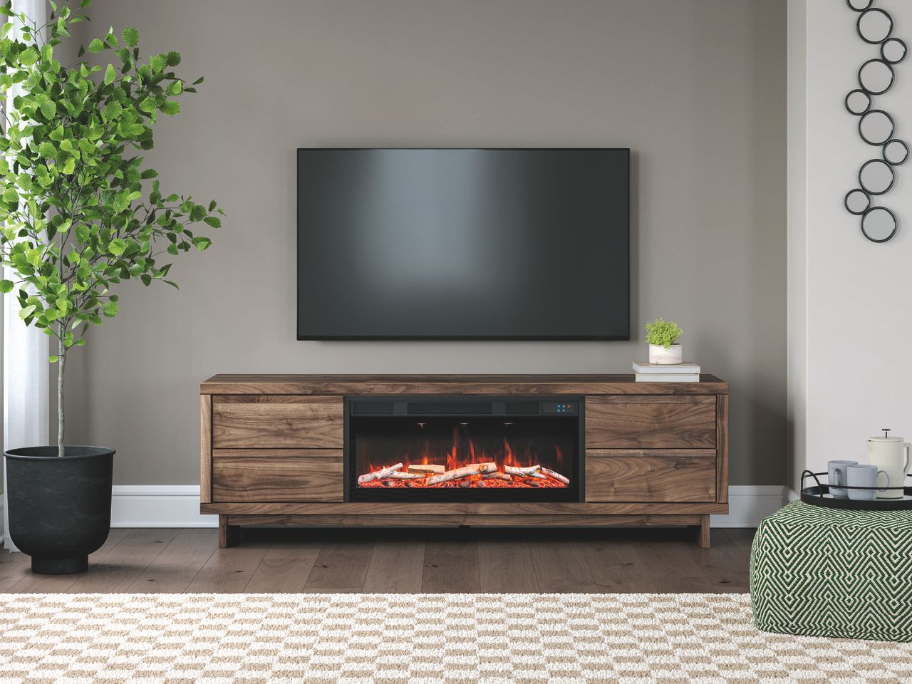 Zadilyn 72 Inch TV Stand In Brown W336768
