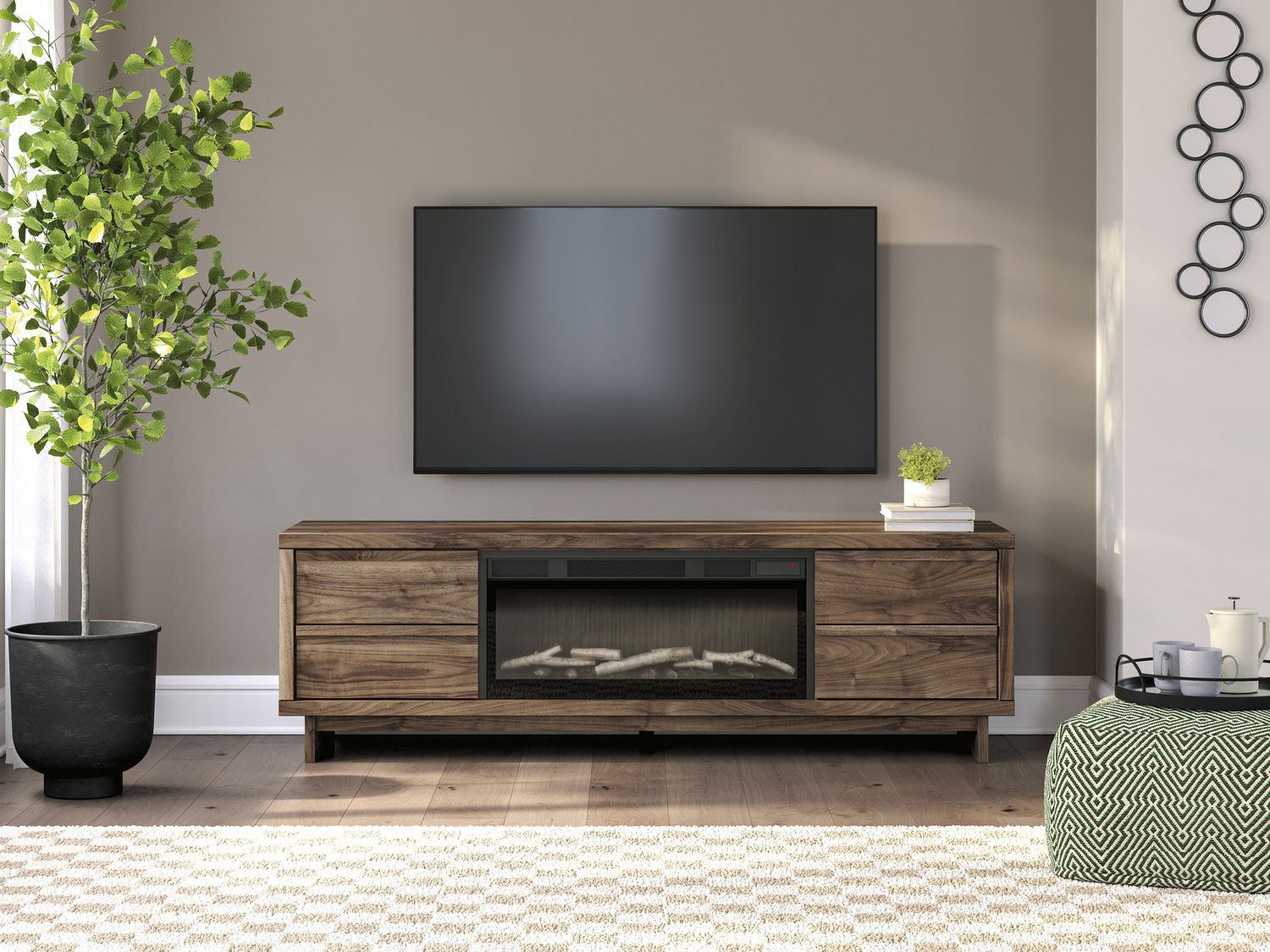Zadilyn 72 Inch TV Stand In Brown W336768