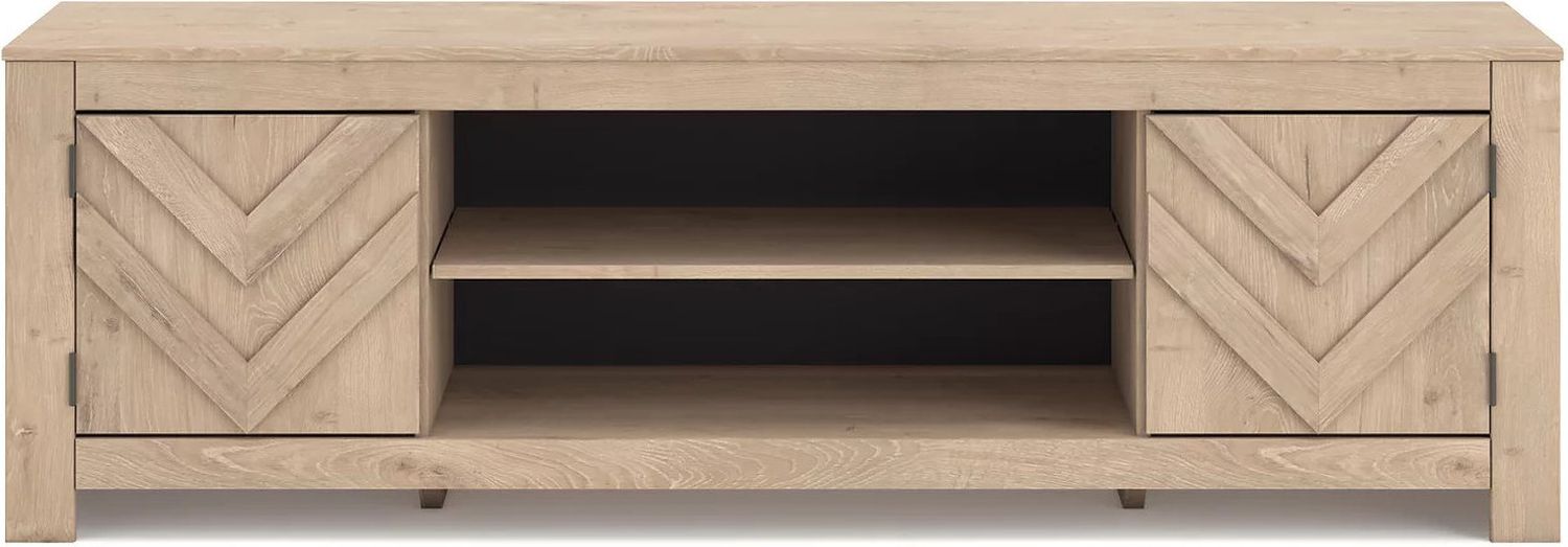 Cayboni 71 Inch TV Stand In Tan W378768
