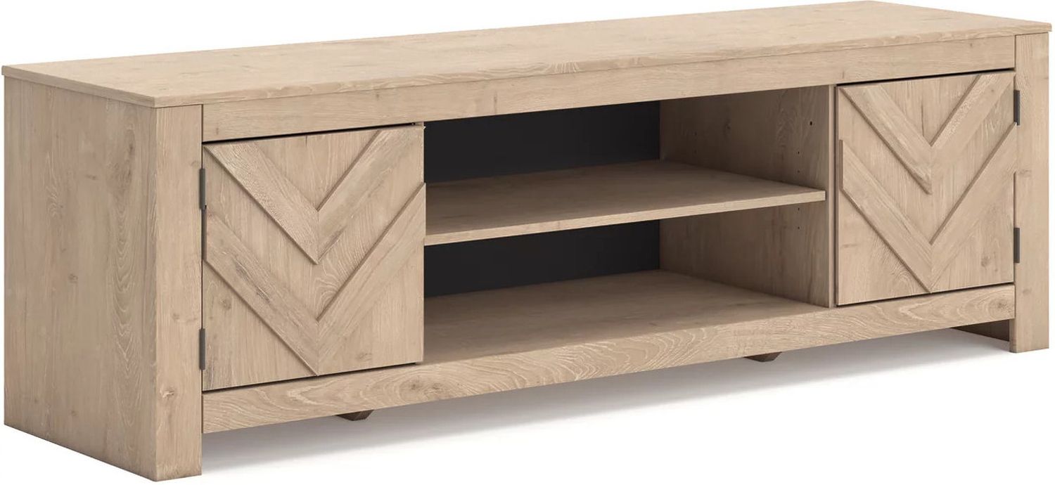 Cayboni 71 Inch TV Stand In Tan W378768