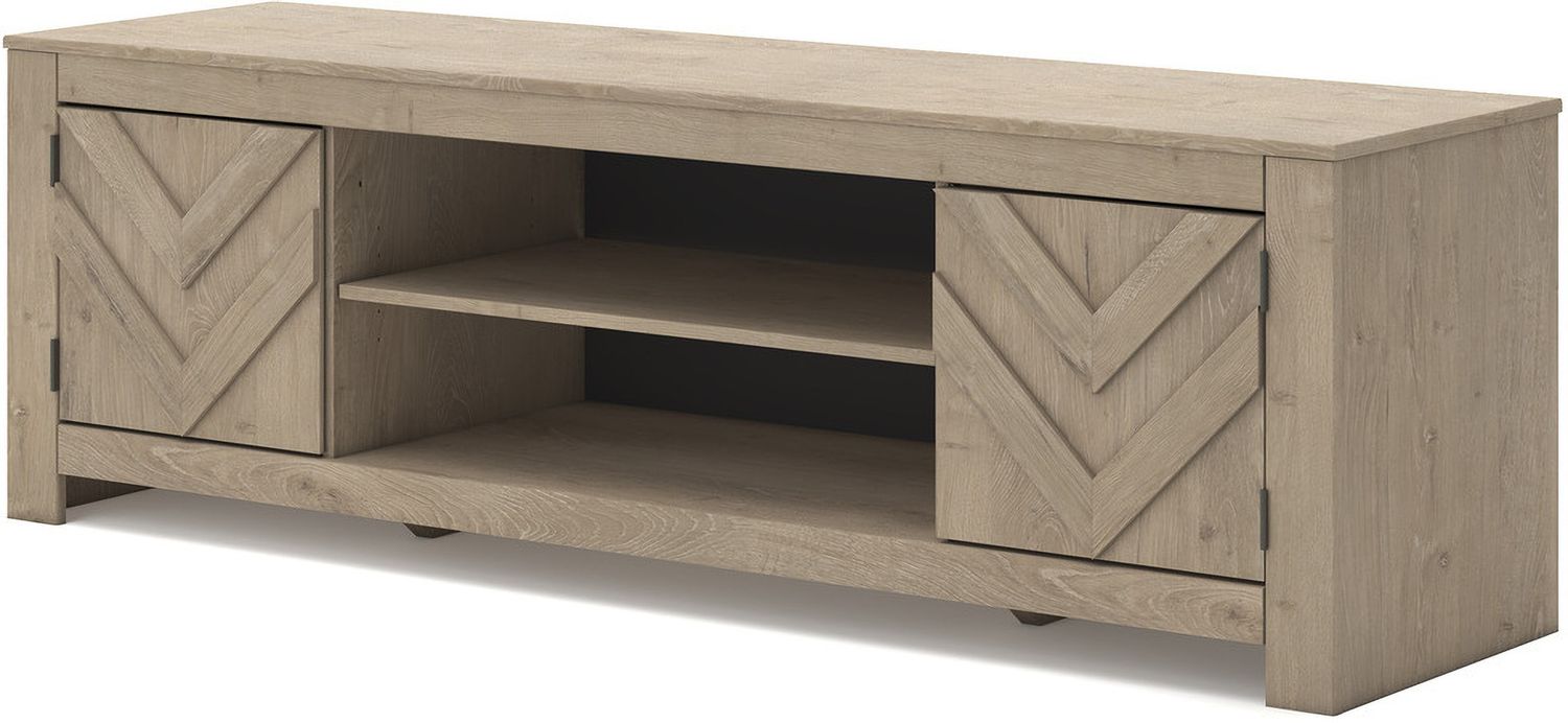 Cayboni 71 Inch TV Stand In Tan W378768