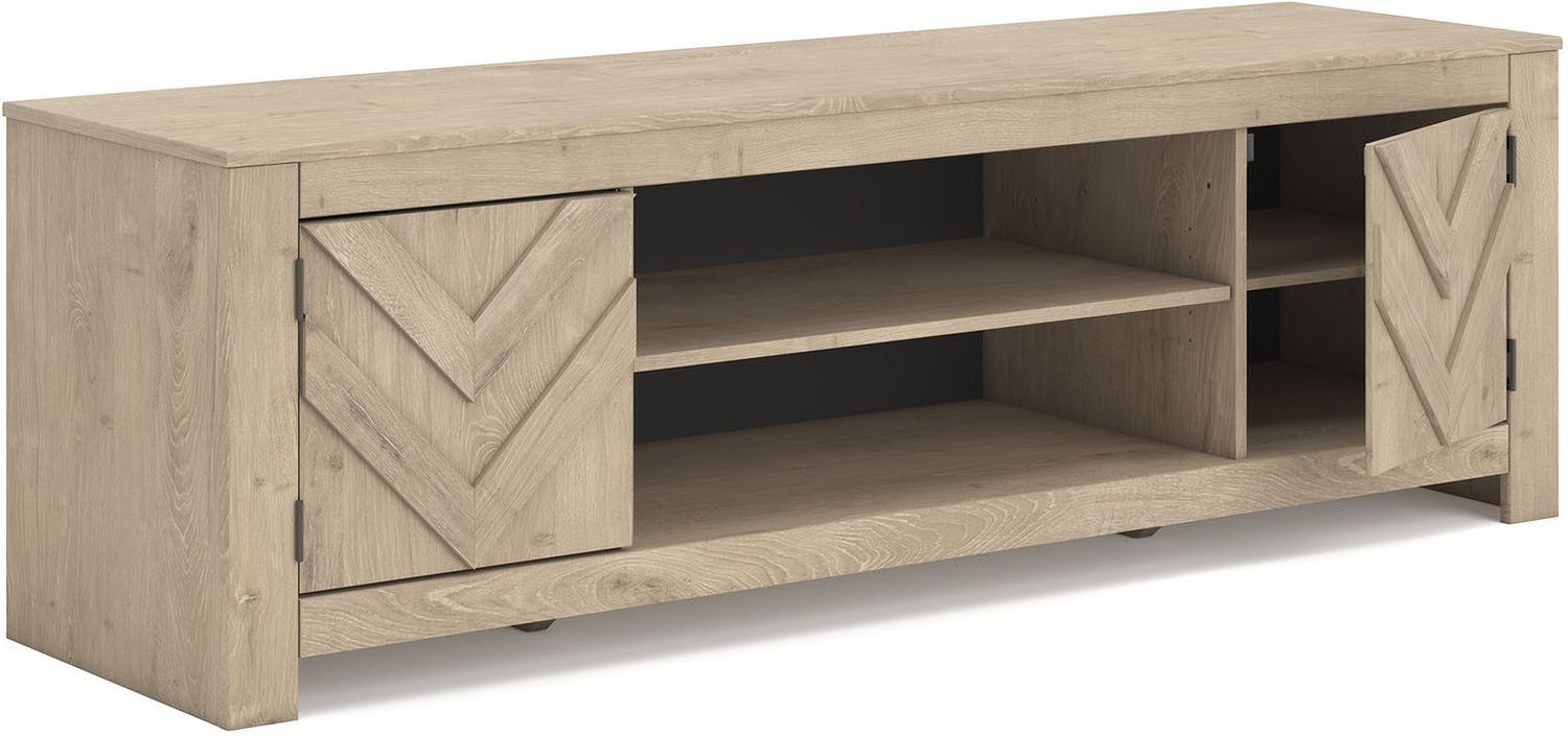 Cayboni 71 Inch TV Stand In Tan W378768