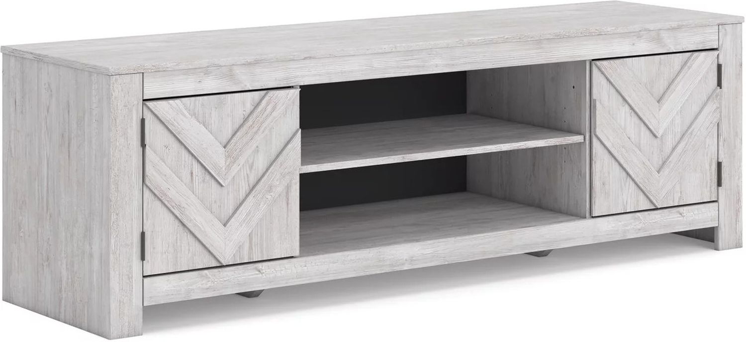 Cayboni 71 Inch TV Stand In White Wash W378868