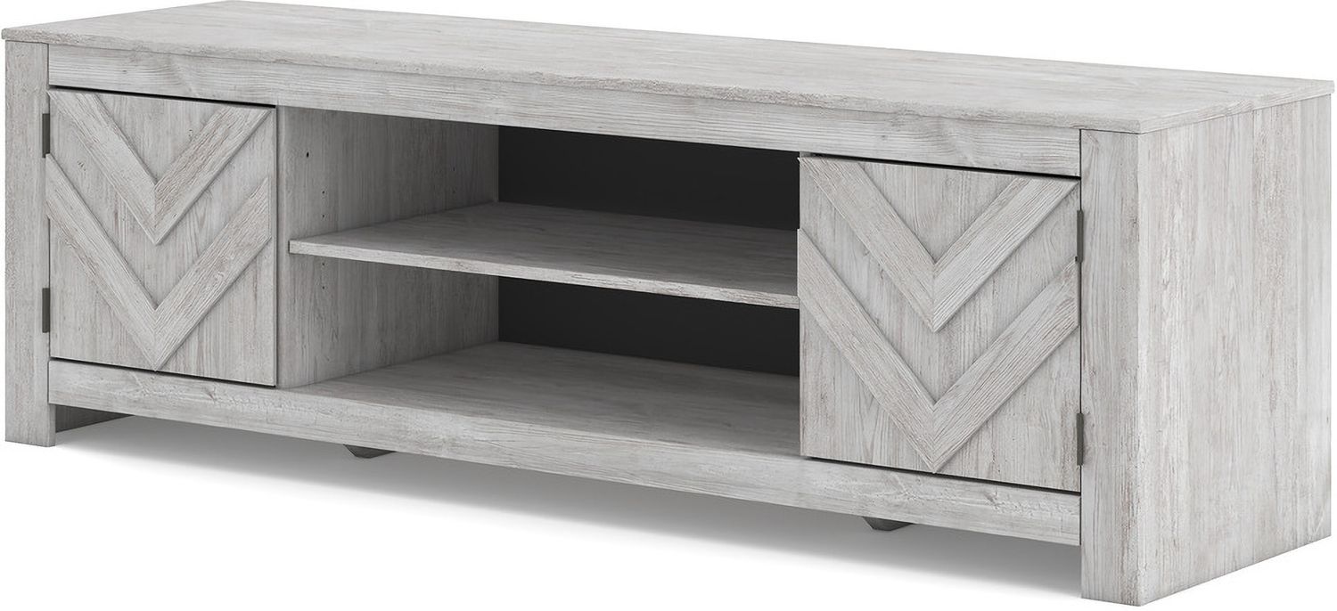 Cayboni 71 Inch TV Stand In White Wash W378868