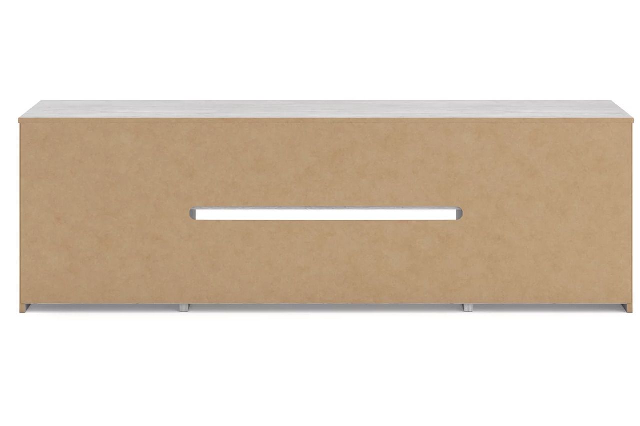 Cayboni 71 Inch TV Stand with Electric Fireplace In White Wash W3788W1