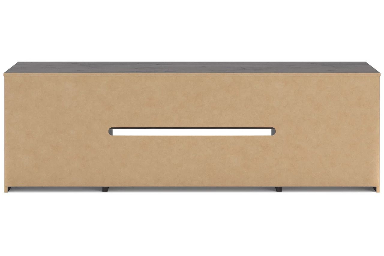 Cayboni 71 Inch TV Stand with Electric Fireplace In Black W3789W1