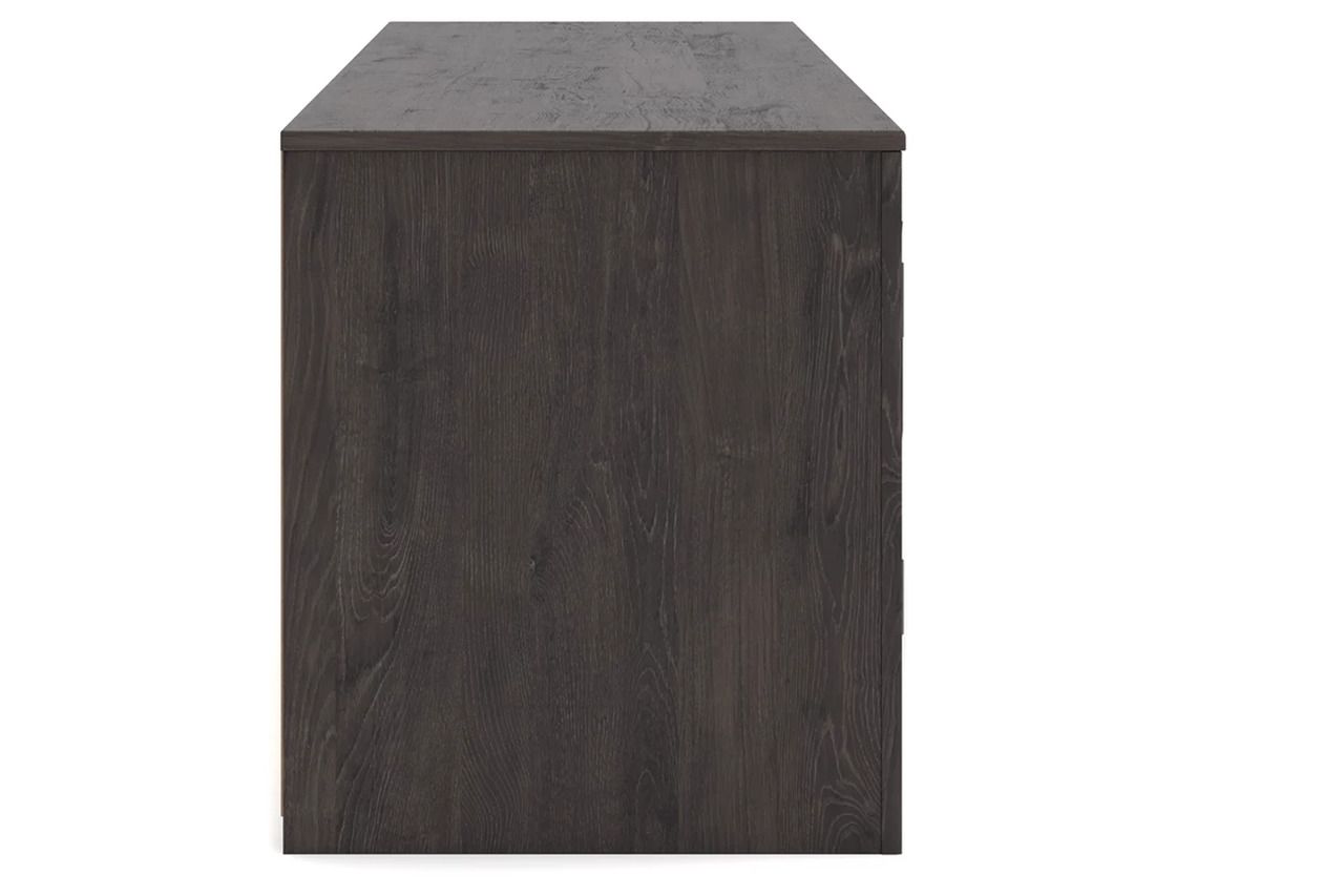 Cayboni 71 Inch TV Stand with Electric Fireplace In Black W3789W1