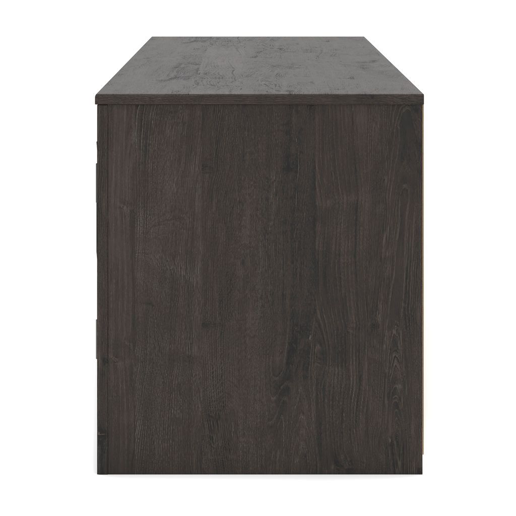 Cayboni 71 Inch TV Stand with Electric Fireplace In Black W3789W1