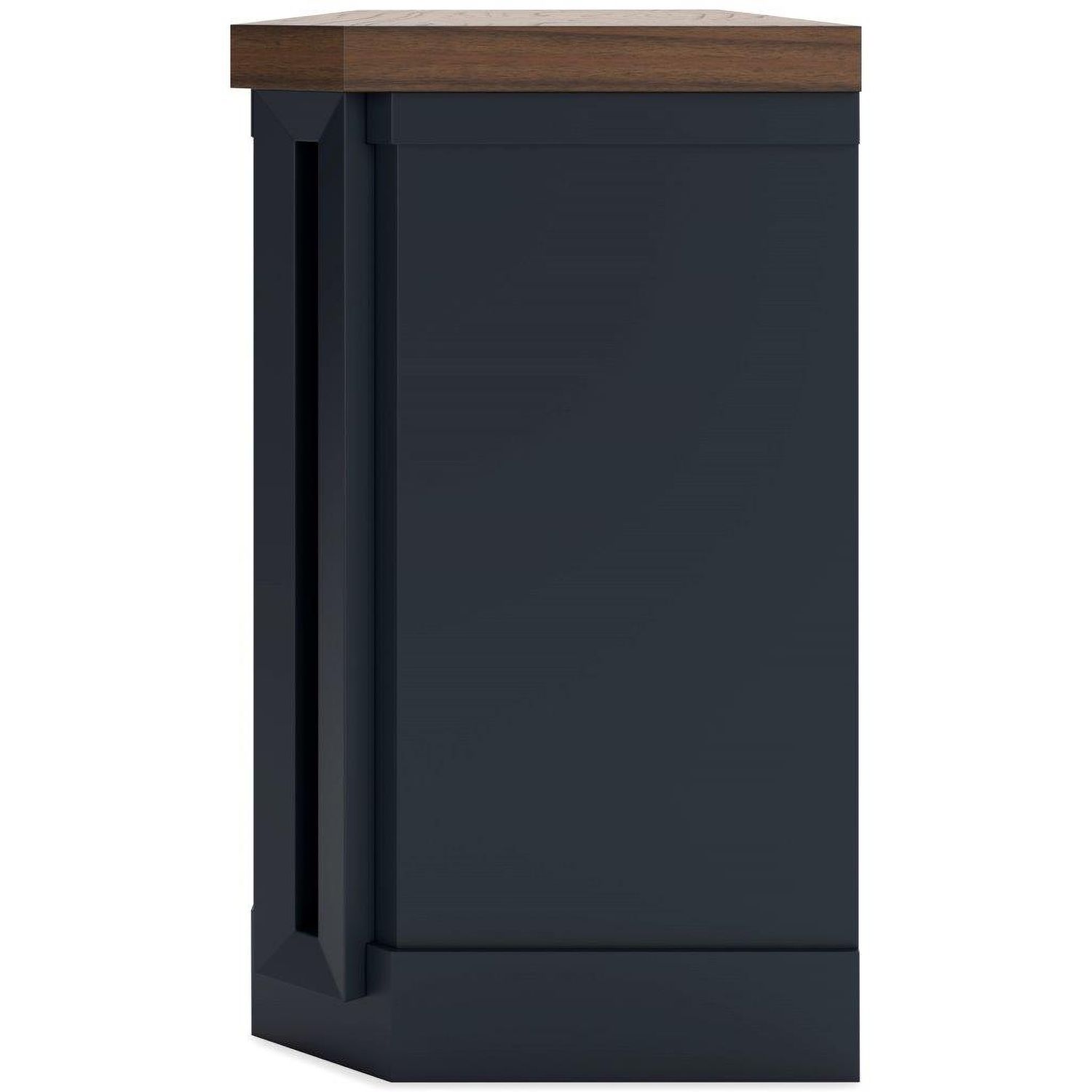 Landocken Brown And Blue Xl Tv Stand With Fireplace Option W40268