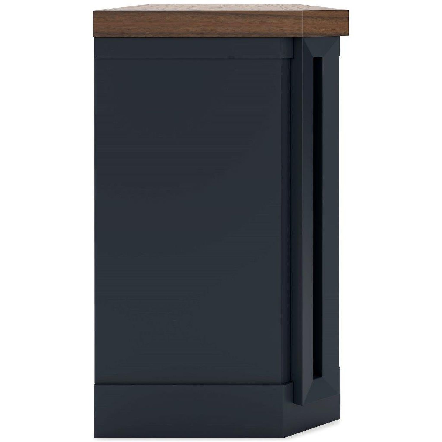 Landocken Brown And Blue Xl Tv Stand With Fireplace Option W40268