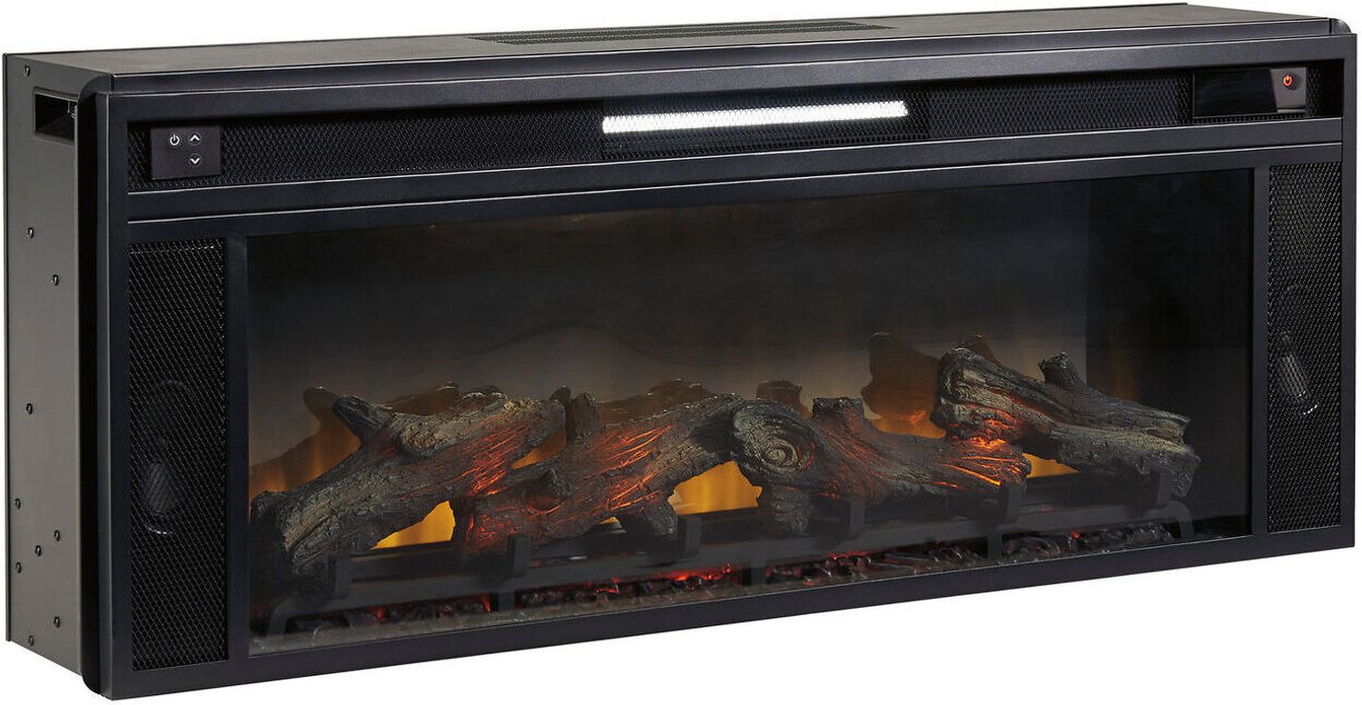 Landocken 83" TV Stand with Electric Fireplace In Two-tone W402W1