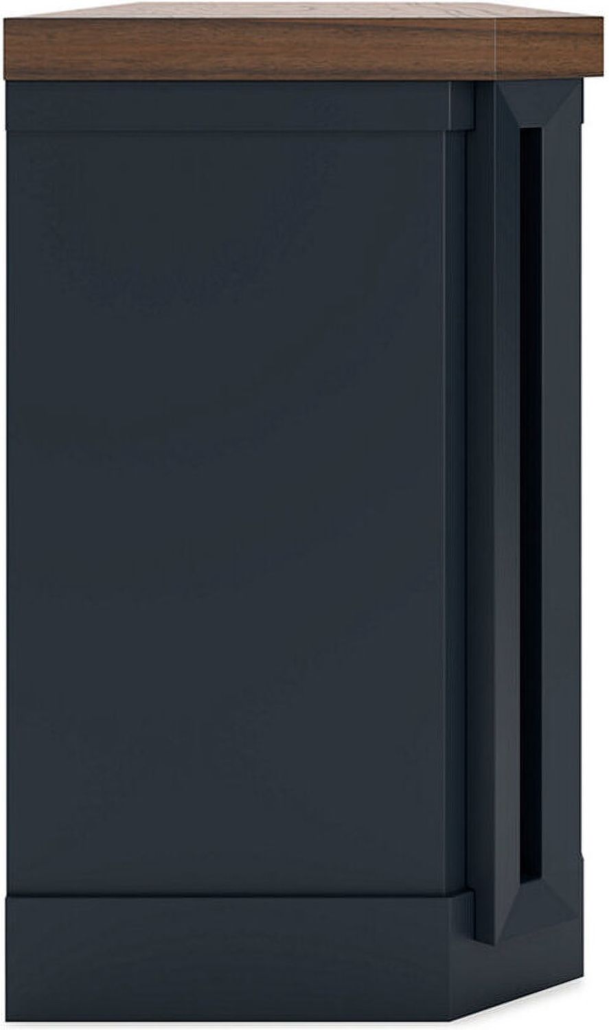 Landocken 83" TV Stand with Electric Fireplace In Two-tone W402W1