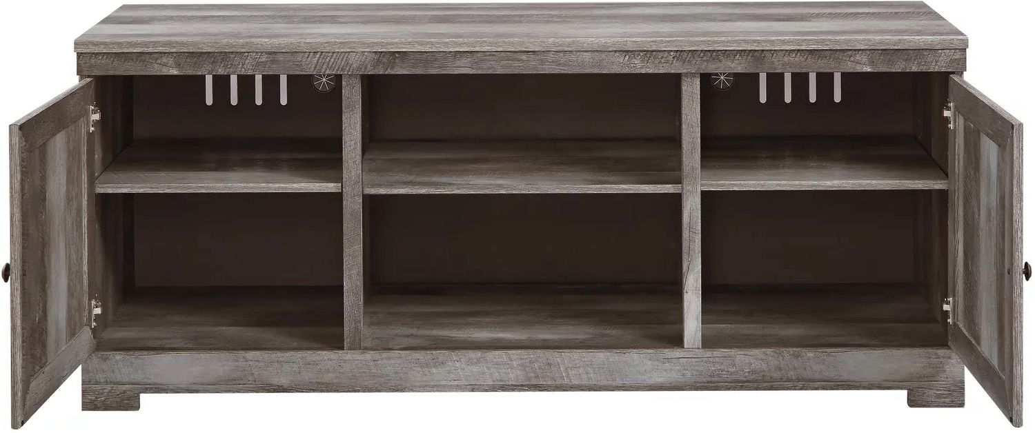 Wynnlow Gray 5 Piece Entertainment Wall Unit with Electric Fireplace W440W5