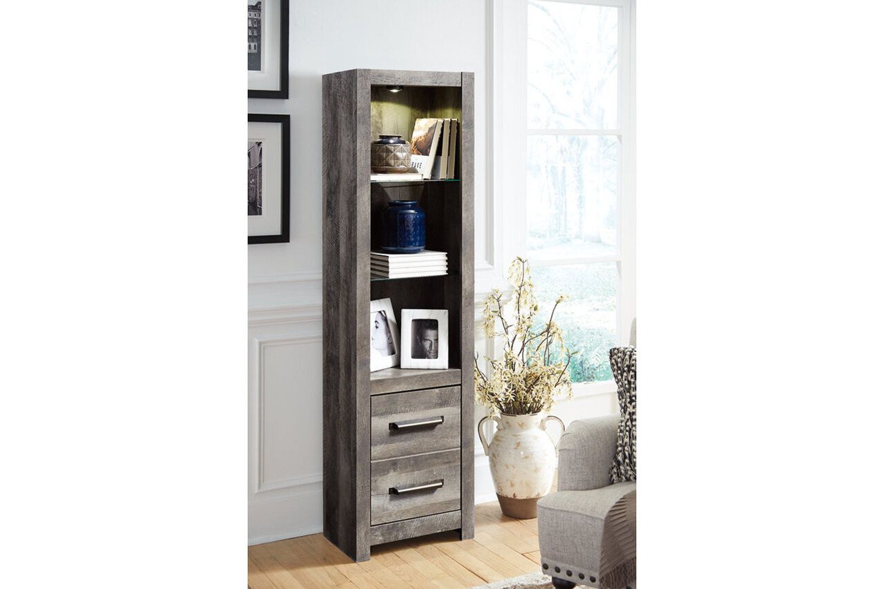 Wynnlow Gray 5 Piece Entertainment Wall Unit with Fireplace W440W8