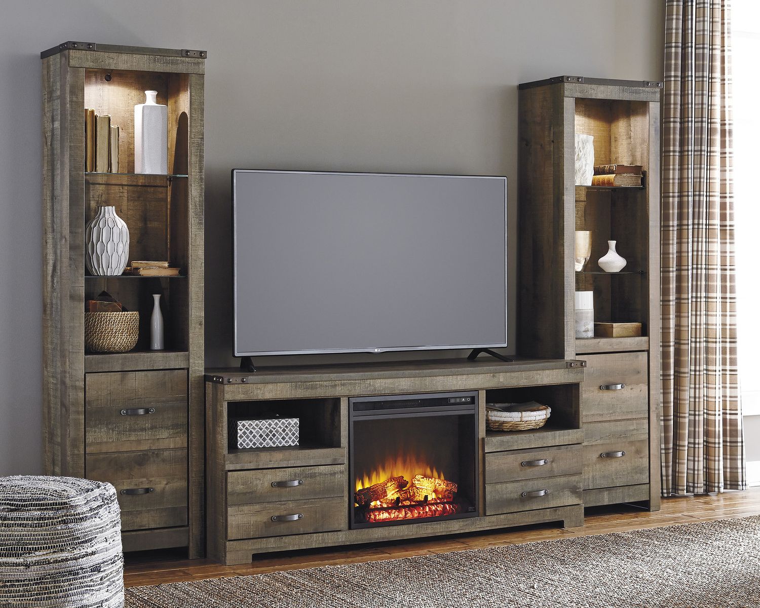 Trinell Brown LG TV Stand W44668