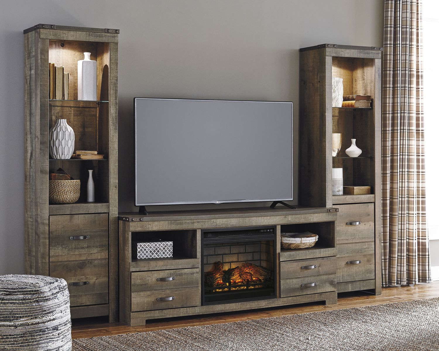 Trinell Brown LG TV Stand W44668