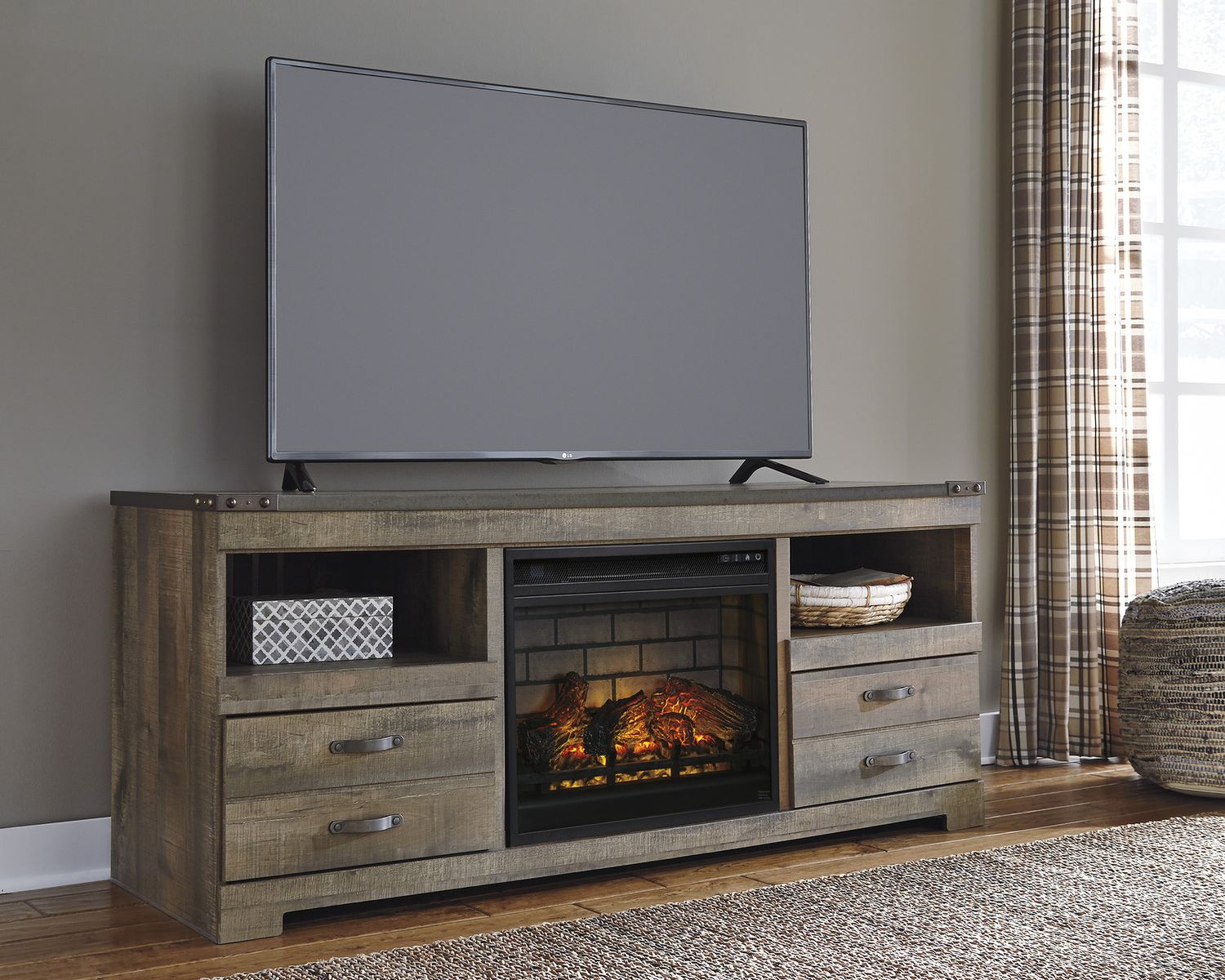 Trinell Brown LG TV Stand W44668