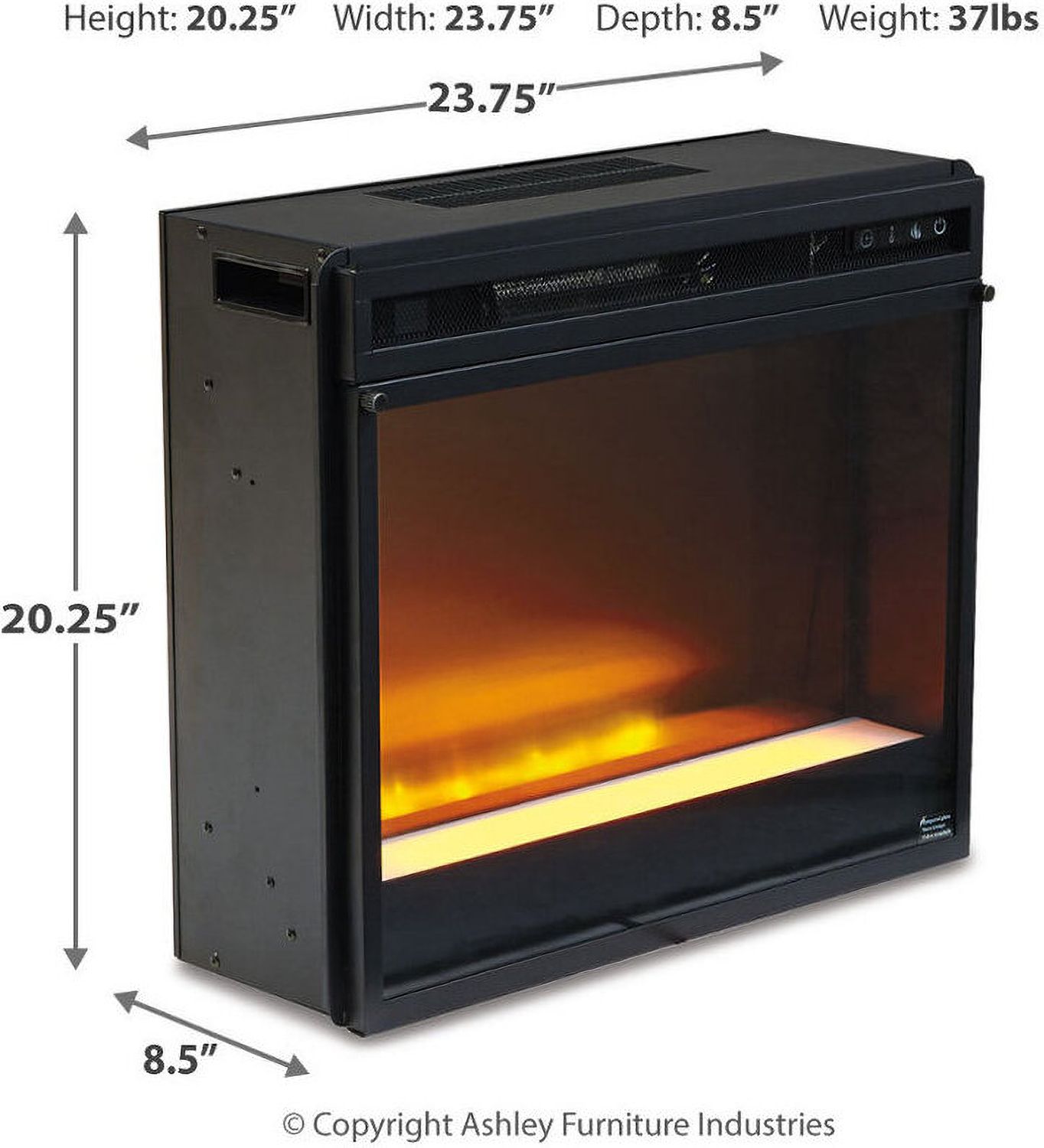 Trinell 4-Piece Entertainment Center with Electric Fireplace In Brown W446W10
