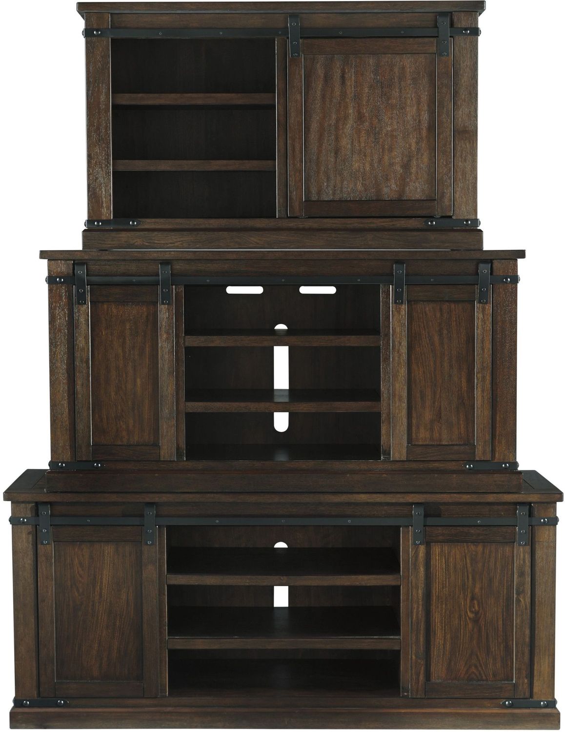 Budmore Rustic Brown Large TV Stand W56248