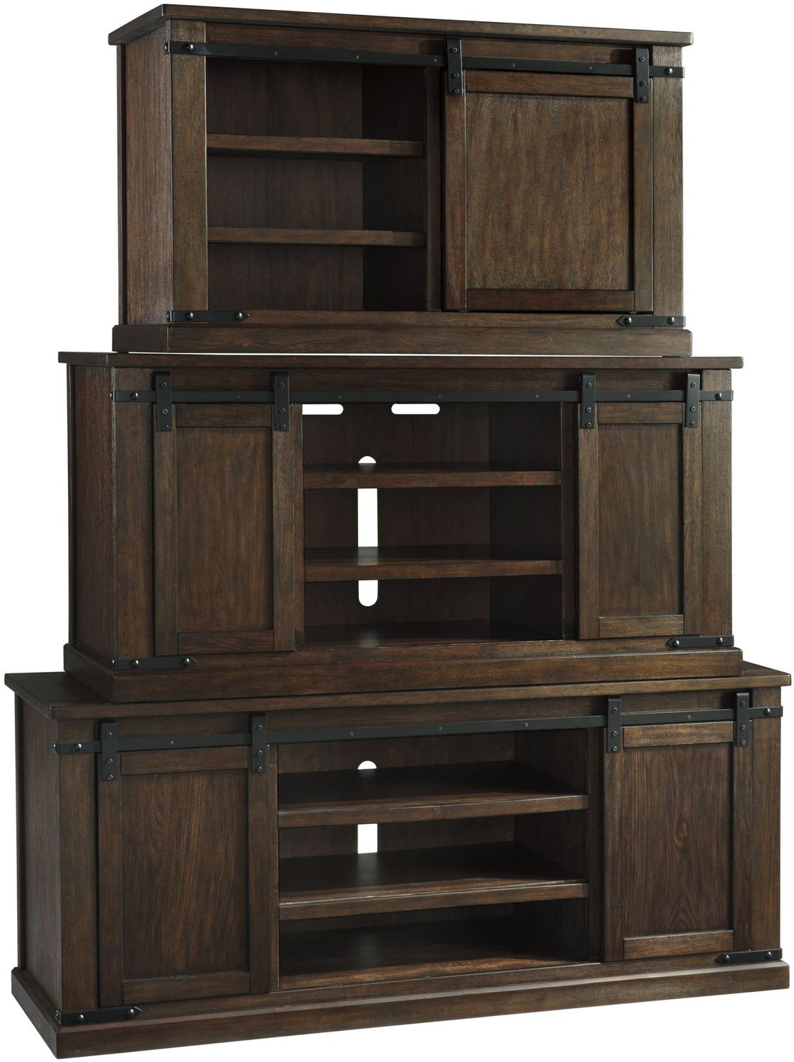 Budmore Rustic Brown Large TV Stand W56248
