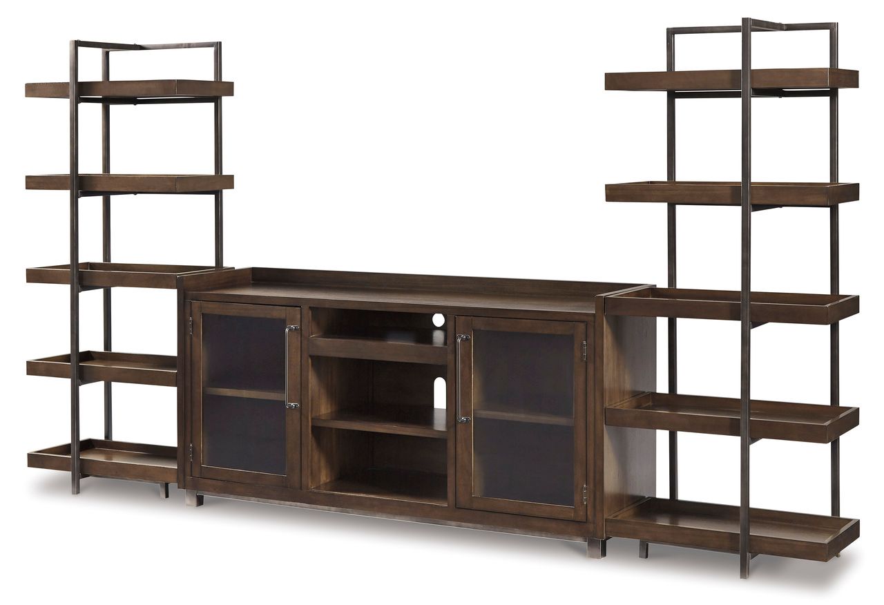Starmore Brown XL TV Stand w/Fireplace Option W63368