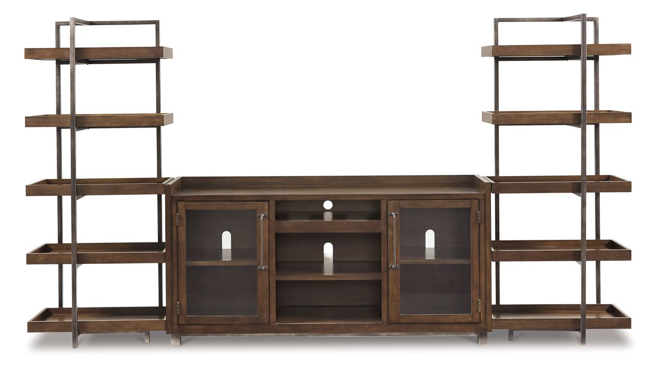 Starmore Brown XL TV Stand w/Fireplace Option W63368