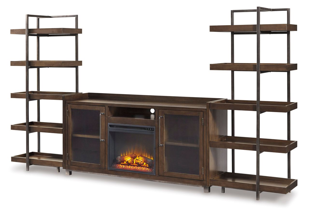 Starmore Brown XL TV Stand w/Fireplace Option W63368