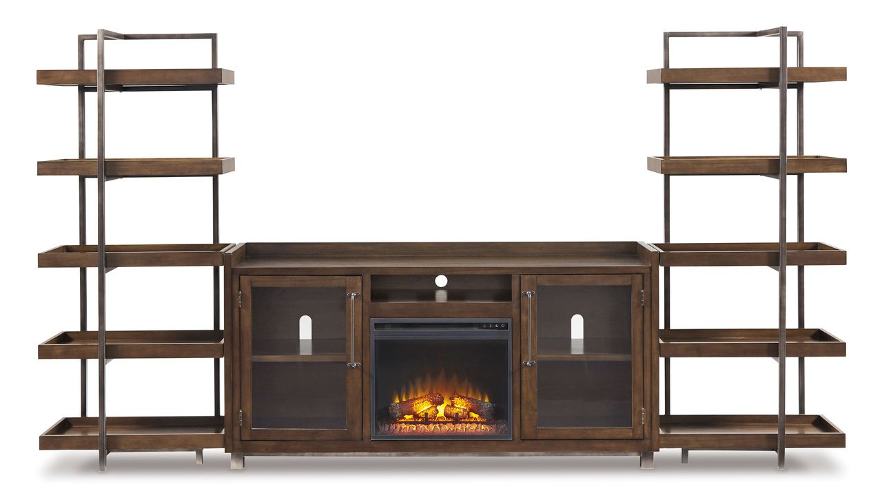 Starmore Brown XL TV Stand w/Fireplace Option W63368