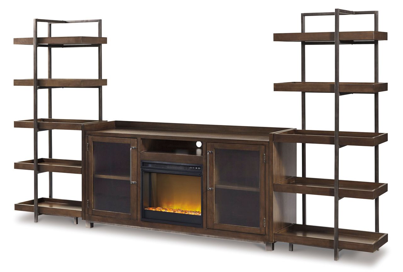 Starmore Brown XL TV Stand w/Fireplace Option W63368
