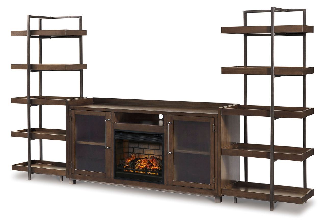 Starmore Brown XL TV Stand w/Fireplace Option W63368