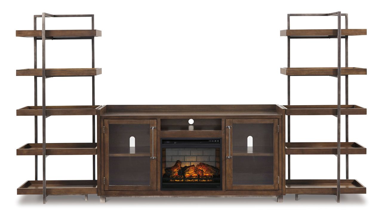 Starmore Brown XL TV Stand w/Fireplace Option W63368