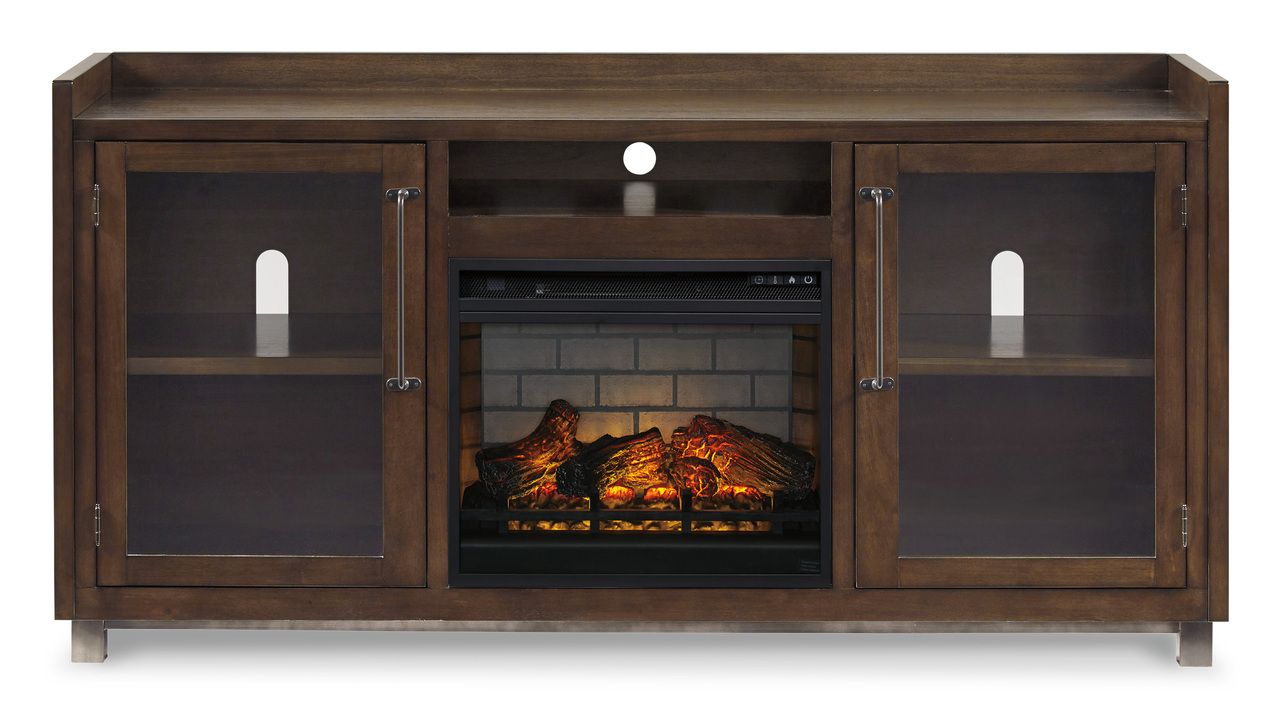 Starmore Brown XL TV Stand w/Fireplace Option W63368