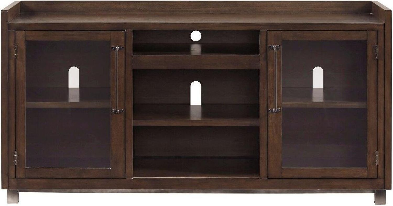Starmore Oiled Walnut And Gunmetal 3 Piece Entertainment Center W633W1