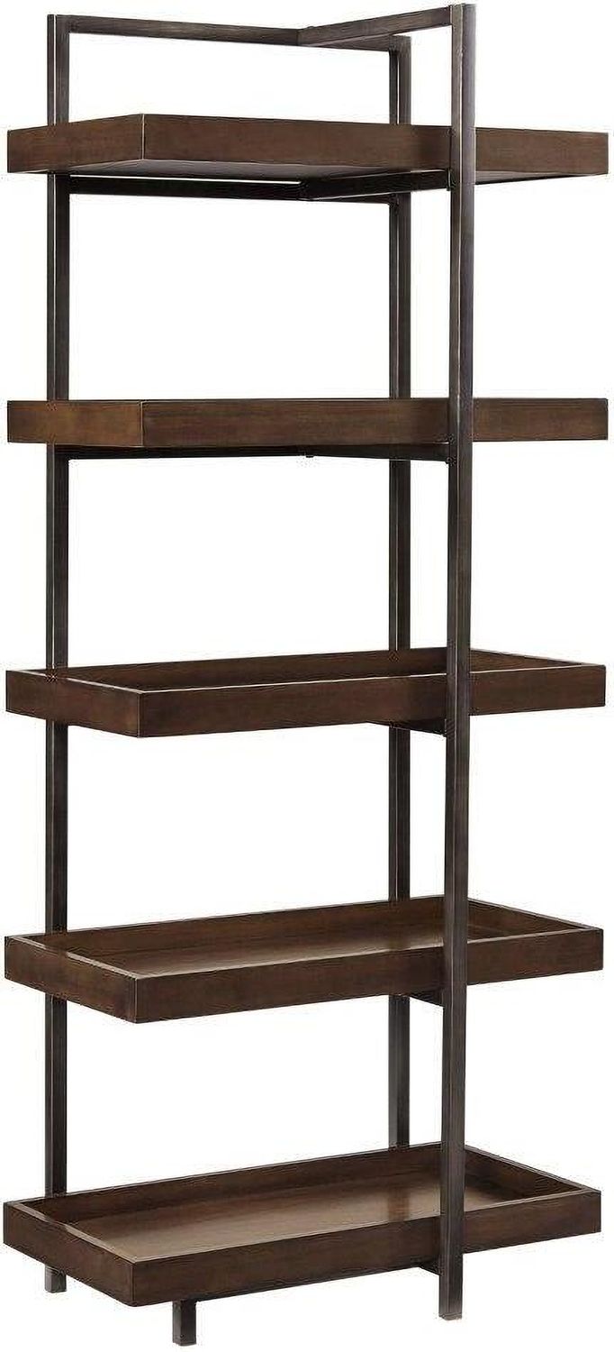 Starmore Oiled Walnut And Gunmetal 3 Piece Entertainment Center W633W1