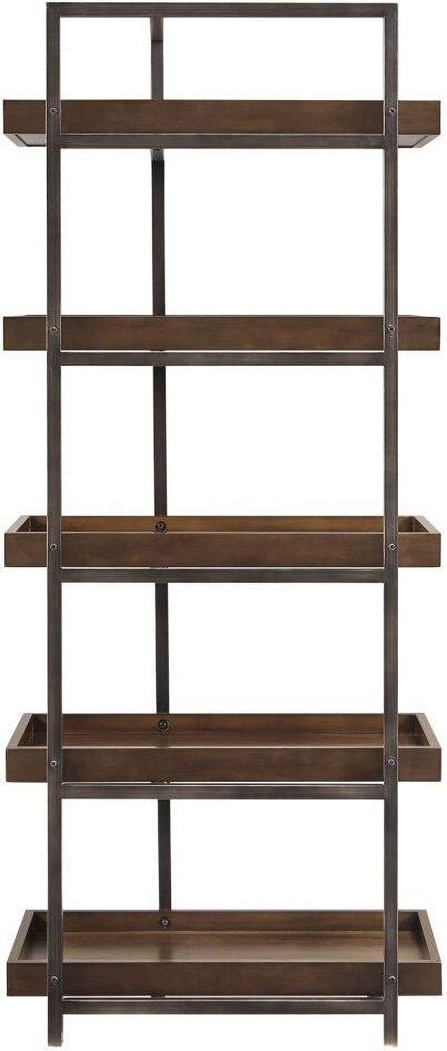Starmore Oiled Walnut And Gunmetal 3 Piece Entertainment Center W633W1