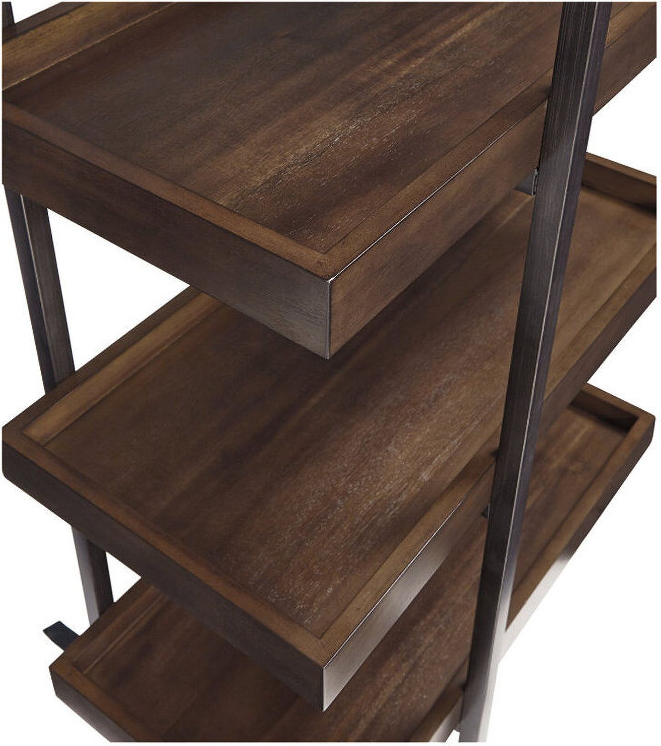 Starmore Oiled Walnut And Gunmetal 3 Piece Entertainment Center W633W1