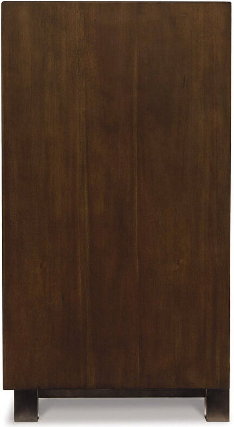 Starmore Brown 70 Inch TV Stand With Electric Fireplace W633W4