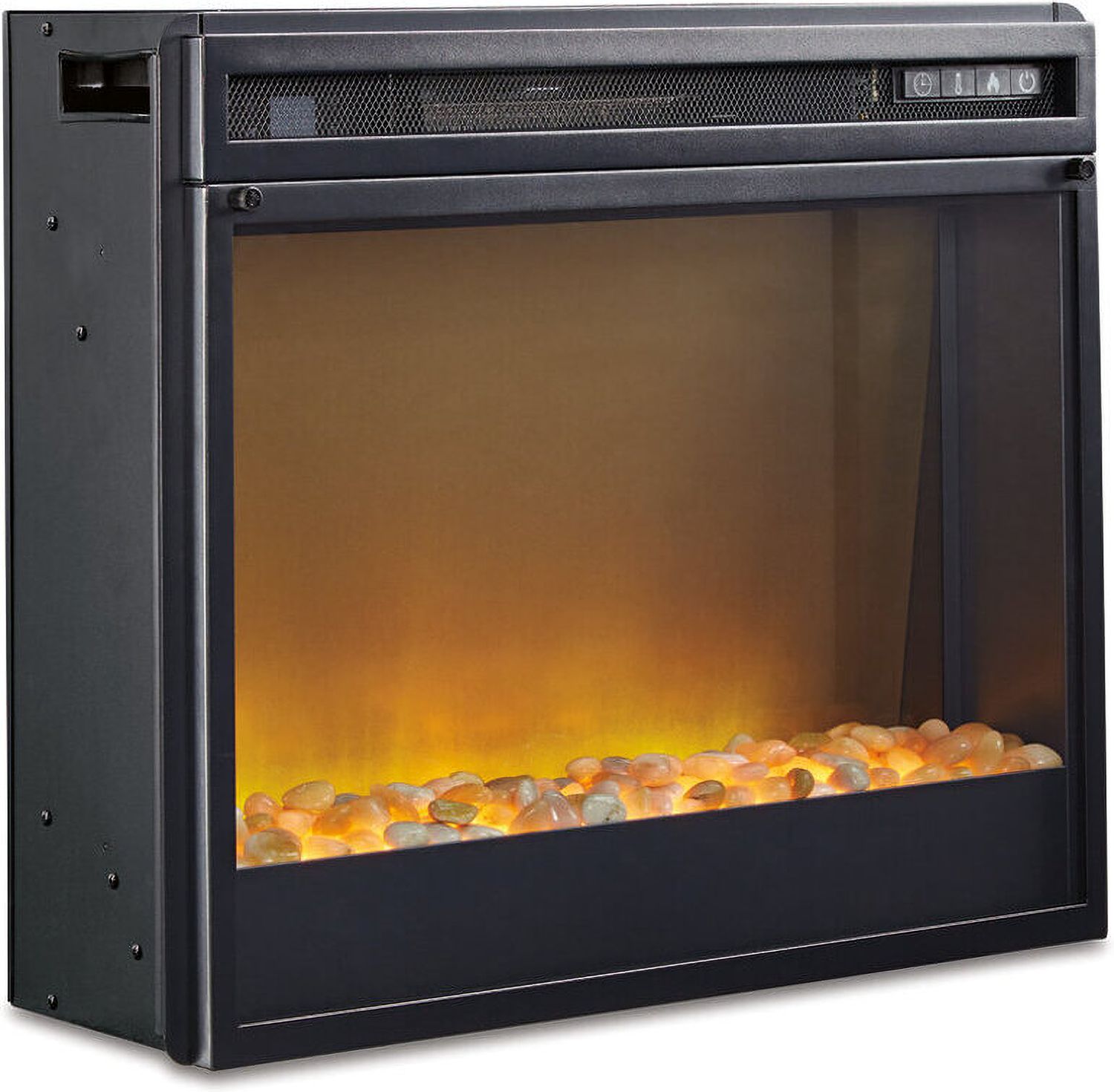 Starmore Brown 70 Inch TV Stand With Electric Fireplace W633W4