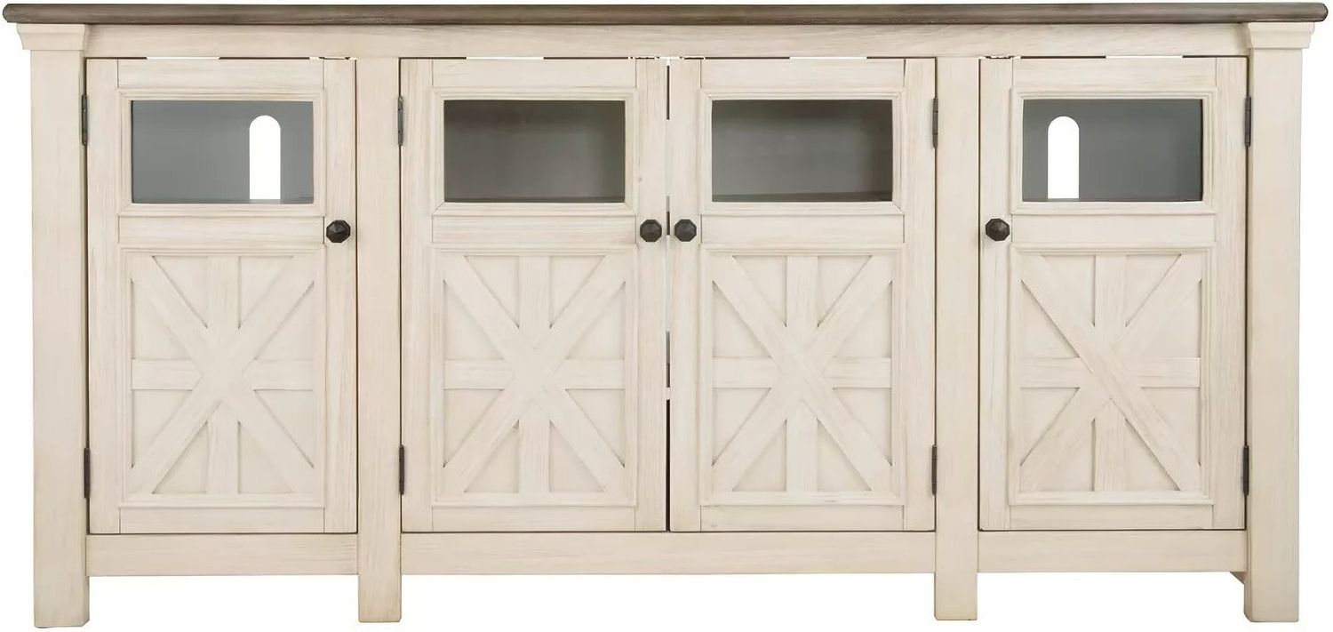 Bolanburg Weathered Gray Extra Large TV Stand W64760